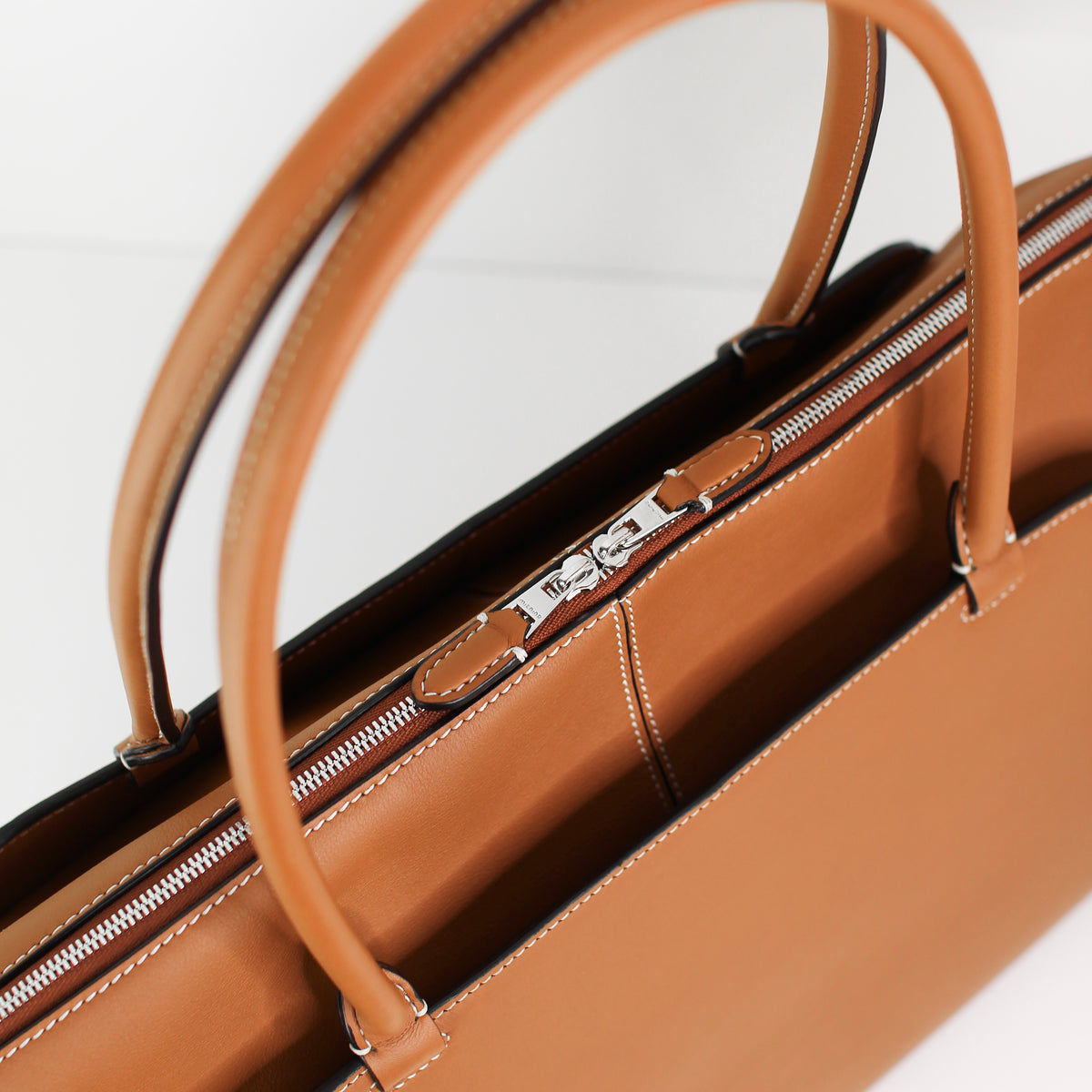 LEATHER HANDBAG SEPTIEME MM GOLD