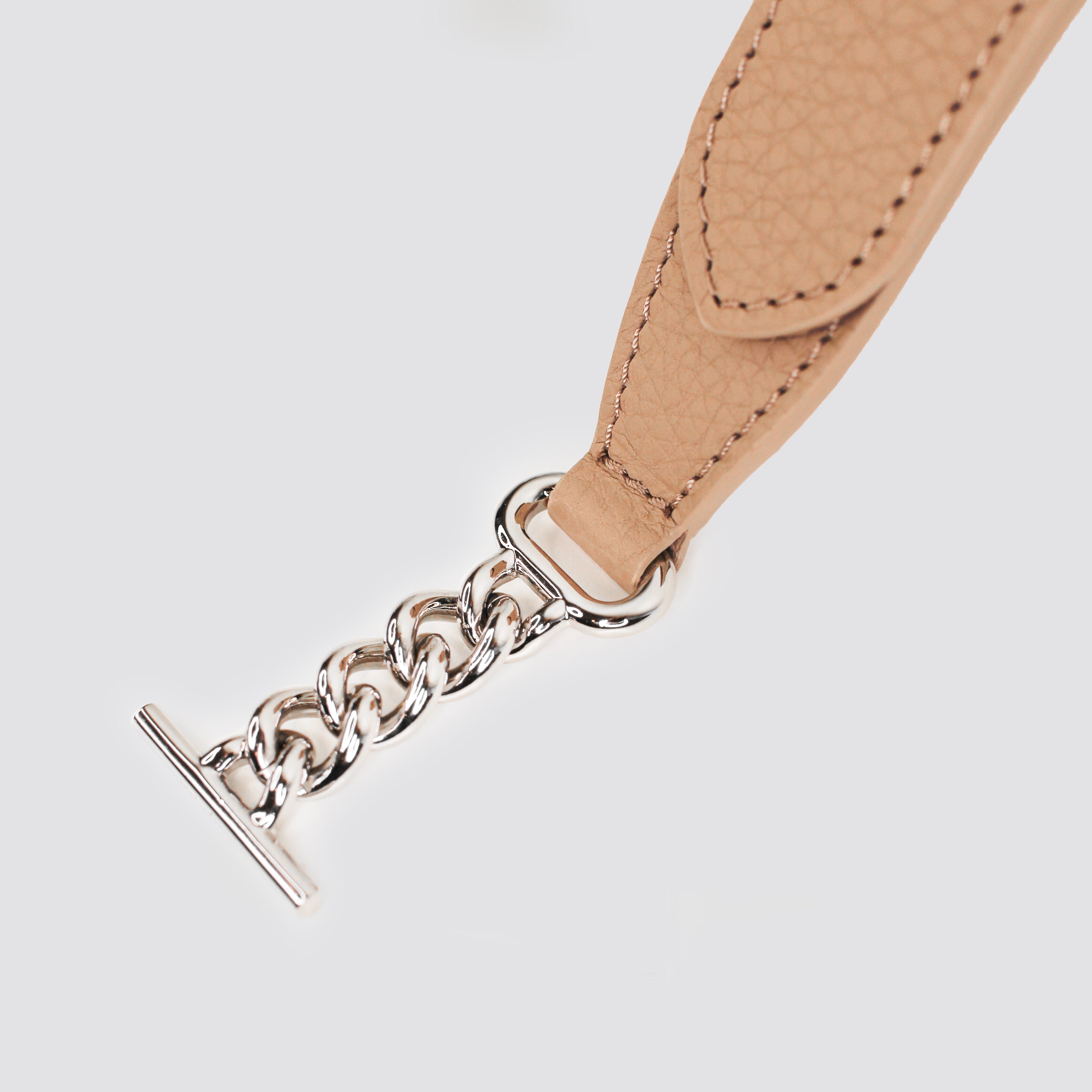 "Archive Event" BANDOULIÈRE EN CUIR TOURTERELLE