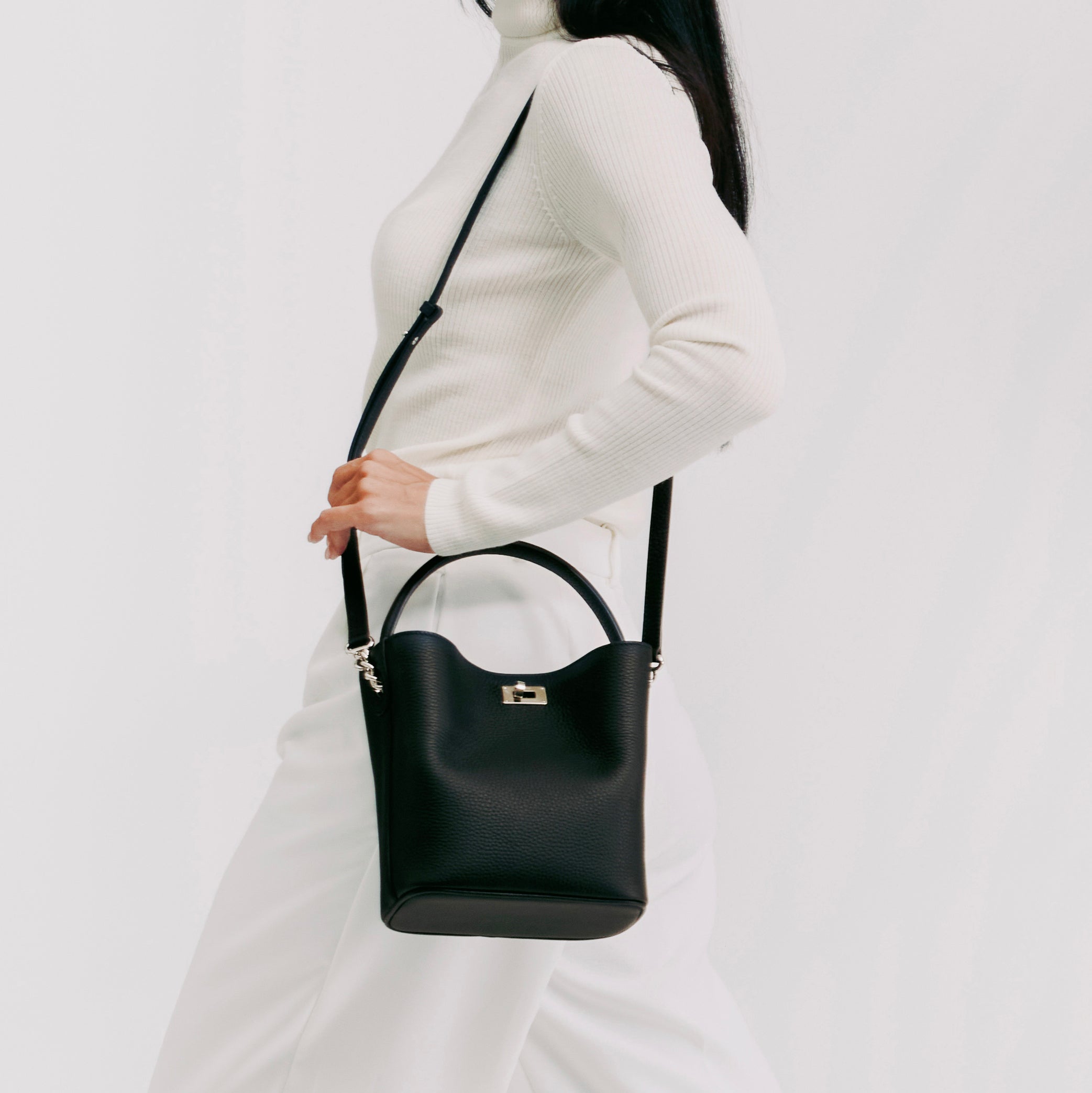 バケットバッグ - オデオン　ミニ　ブラック