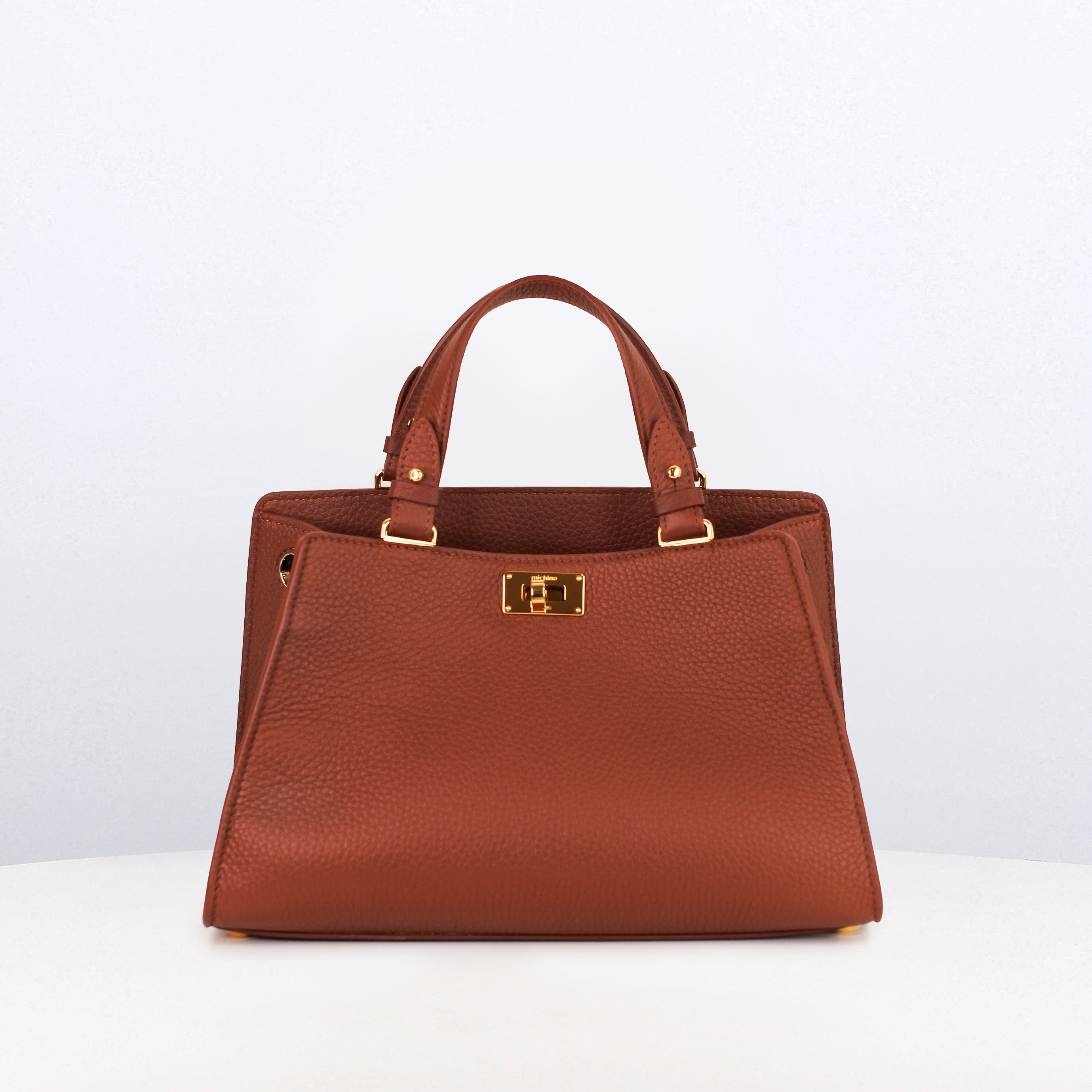 LEATHER HANDBAG TROCADERO BRICK