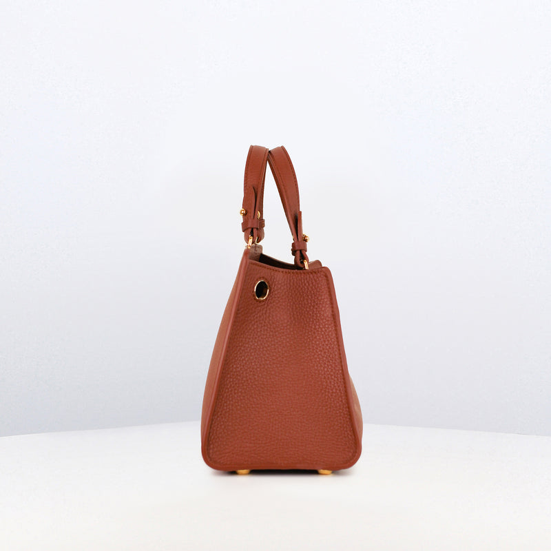 LEATHER HANDBAG TROCADERO BRICK