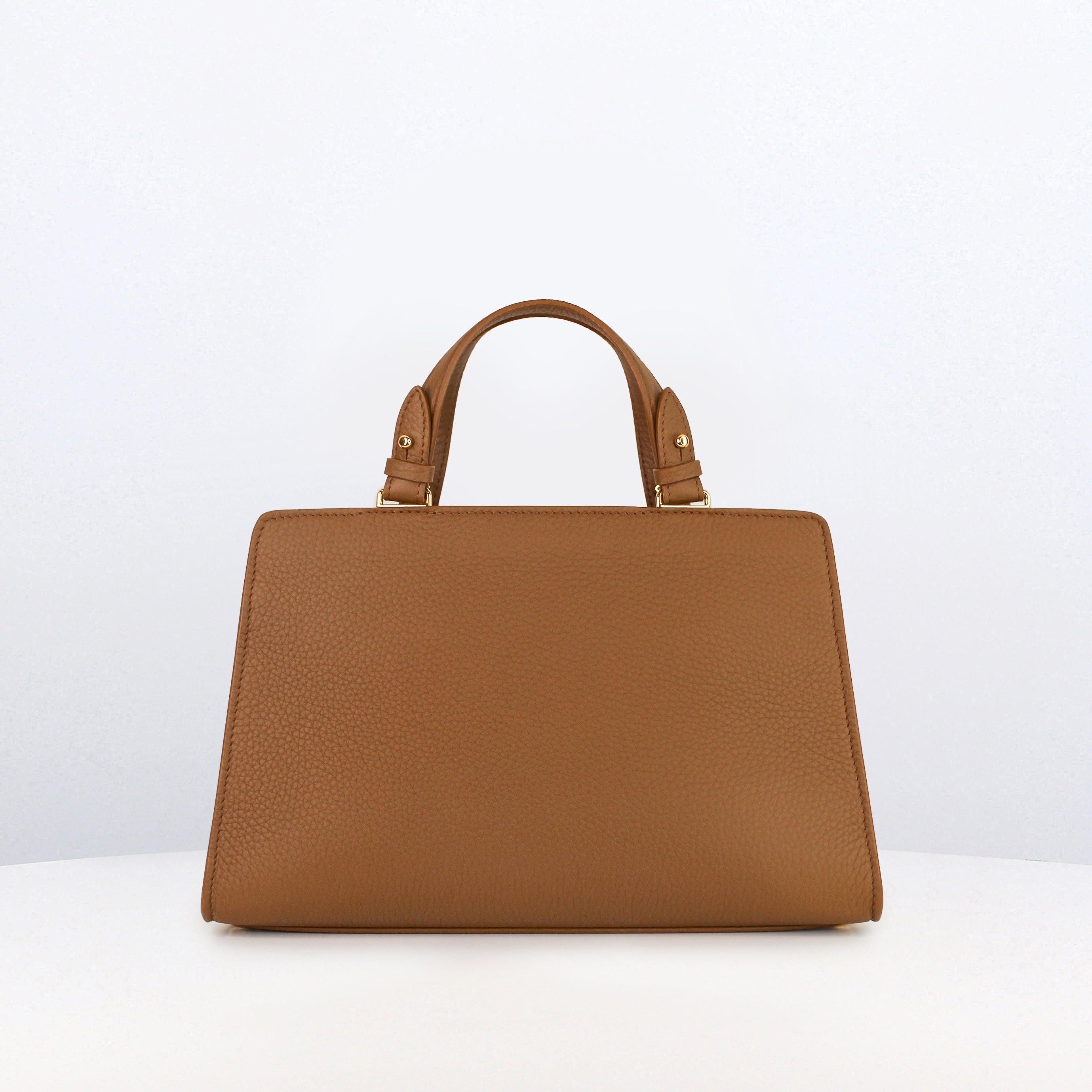 LEATHER HANDBAG TROCADERO CHESTNUT