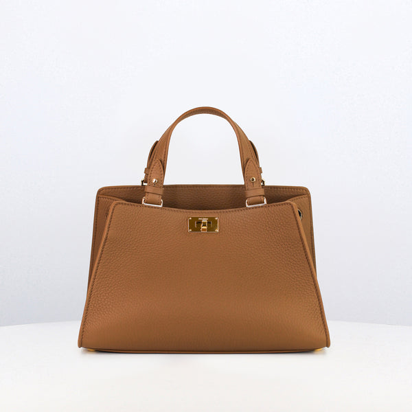 TROCADERO MINI LEDERHANDTASCHE HASELNUSS