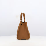 LEATHER HANDBAG TROCADERO CHESTNUT