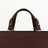 LEATHER HANDBAG TROCADERO PRUNE