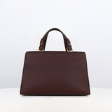LEATHER HANDBAG TROCADERO PRUNE