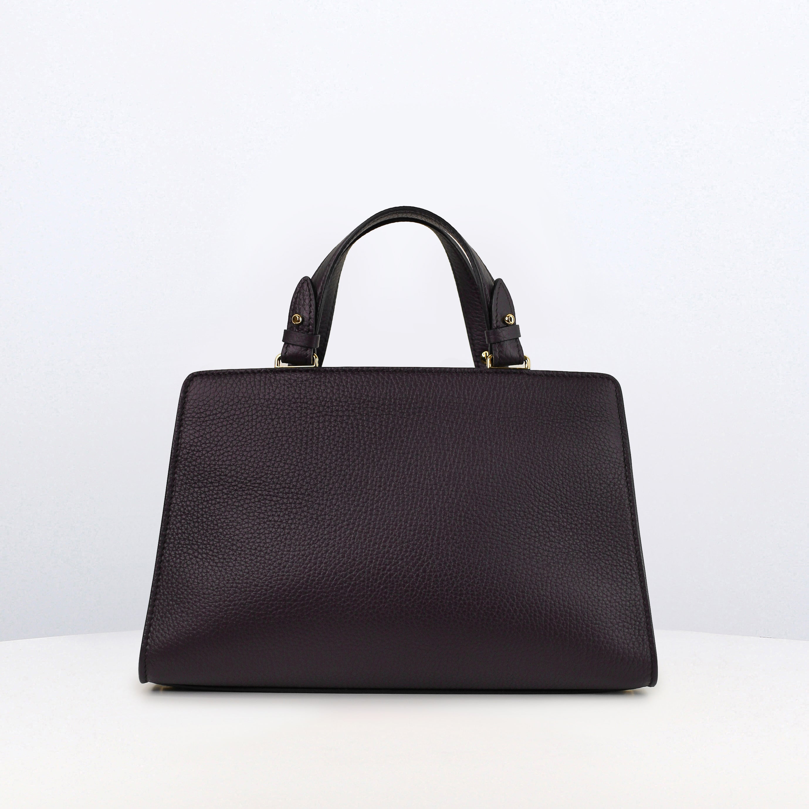 LEATHER HANDBAG TROCADERO RAISIN