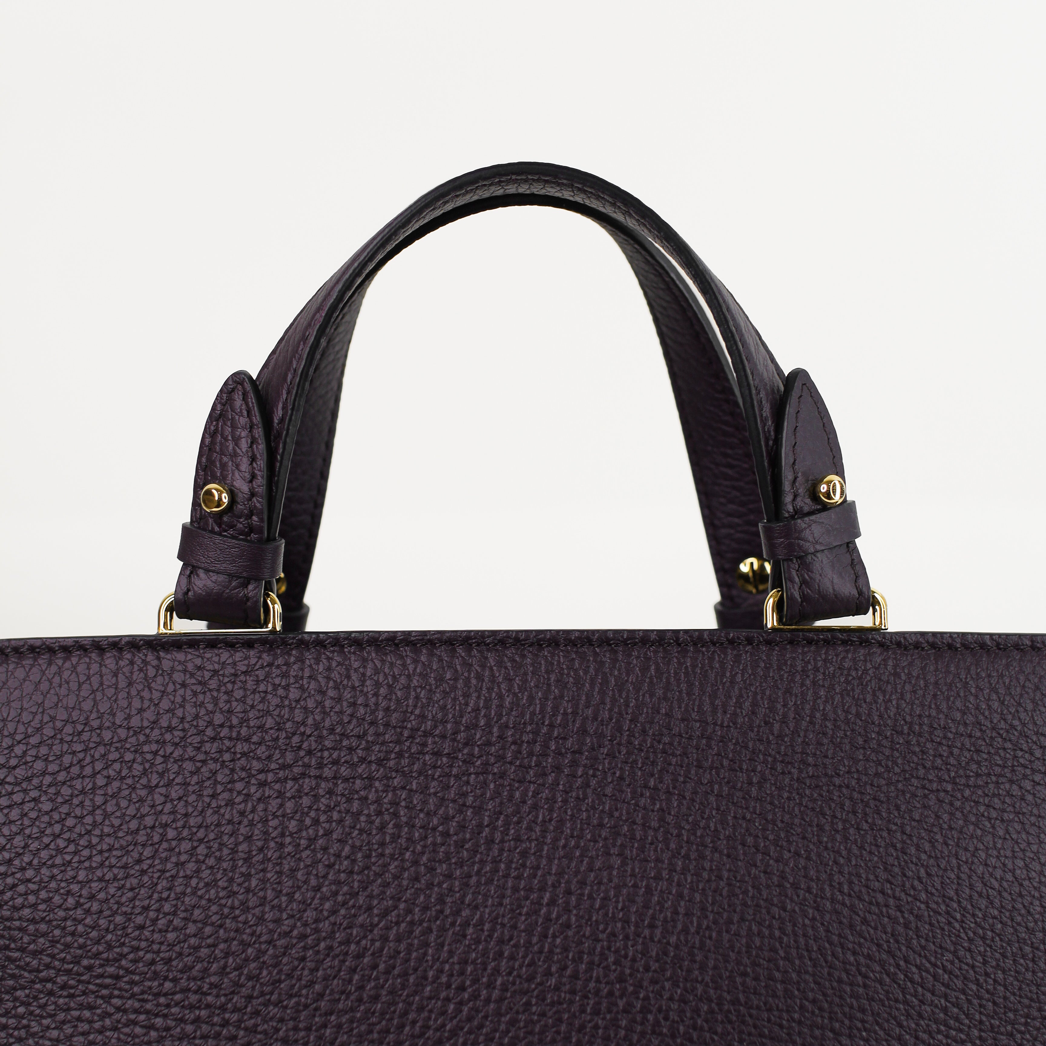 LEATHER HANDBAG TROCADERO RAISIN