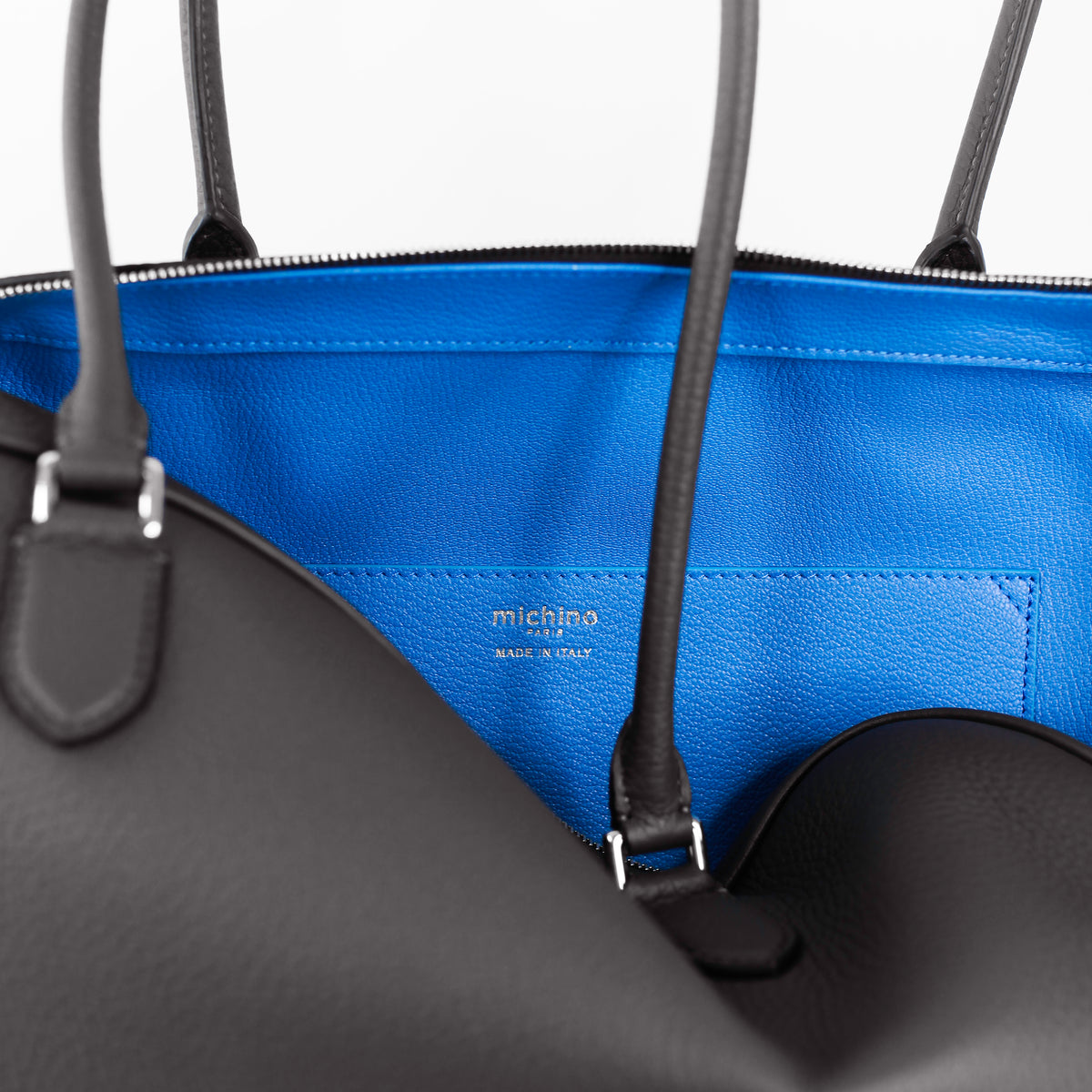 BOSTON TUILERIES MM LEDERHANDTASCHE ANTHRAZITGRAU