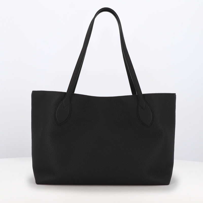 LEATHER TOTE BAG VENDOME BLACK