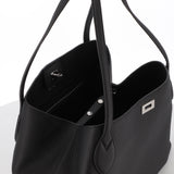 SAC CABAS EN CUIR VENDOME NOIR