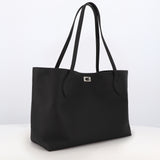 SAC CABAS EN CUIR VENDOME NOIR