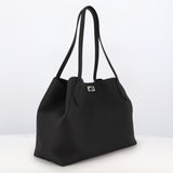 SAC CABAS EN CUIR VENDOME NOIR