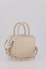 LEATHER HANDBAG PIGALLE MINI POUDRE PANA