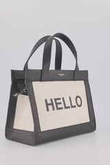 HANDBAG WEEKEND SMALL HELLO BLACK