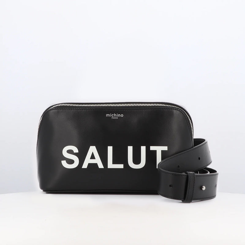 LEATHER BANANA BAG SALUT