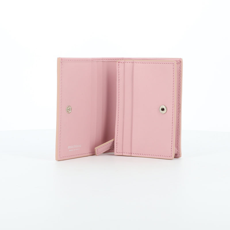LEATHER BIFOLD WALLET SALUT LIGHT PINK