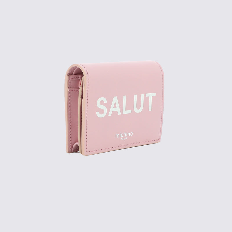 LEATHER BIFOLD WALLET SALUT LIGHT PINK