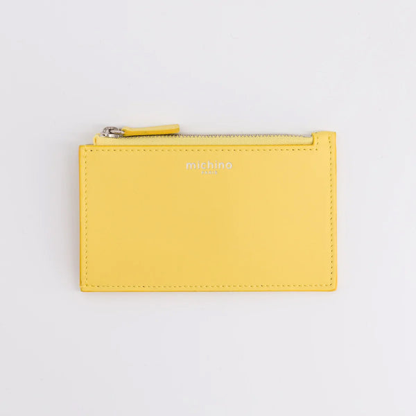 zip card case yellow