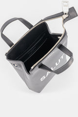 LEATHER SHOULDER BAG NOTRE-DAME NANO SALUT BLACK