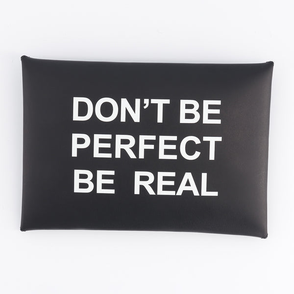 envelope pouch don't be perfect be real 