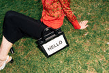 HANDBAG WEEKEND SMALL HELLO BLACK
