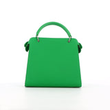 LEATHER HANDBAG LUTECE MINI GREEN BAMBOO