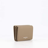 LEATHER MINI WALLET GRAINED TAUPE