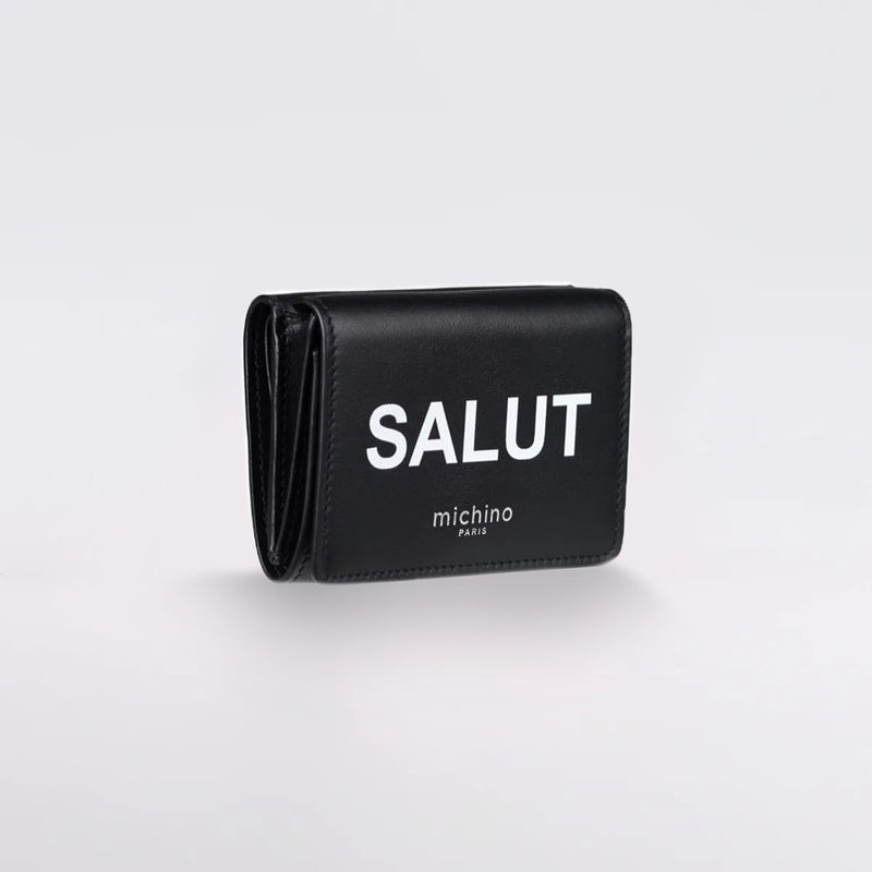 LEATHER  WALLET BLACK SALUT