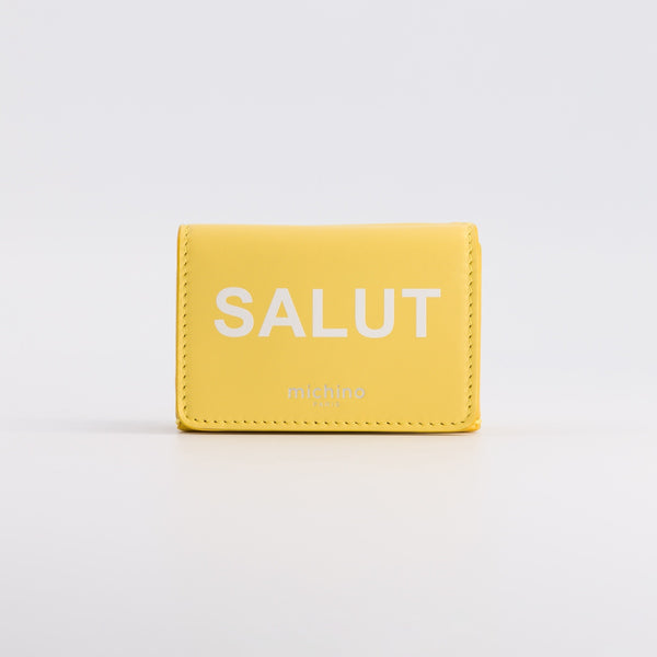 LEATHER MINI WALLET NEW YELLOW