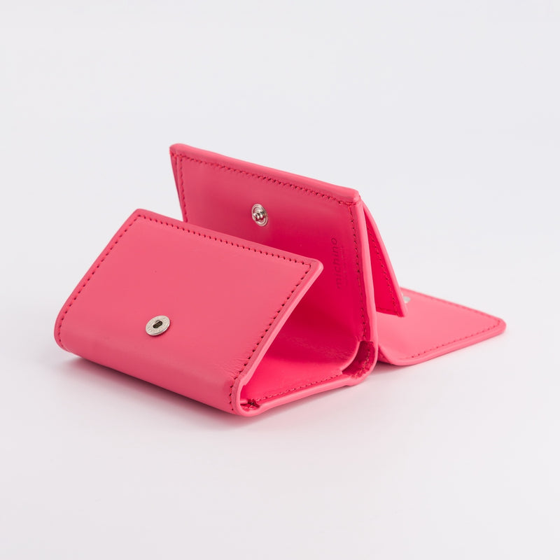 LEATHER MINI WALLET NEW FUXIA