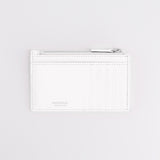 white leather card case 