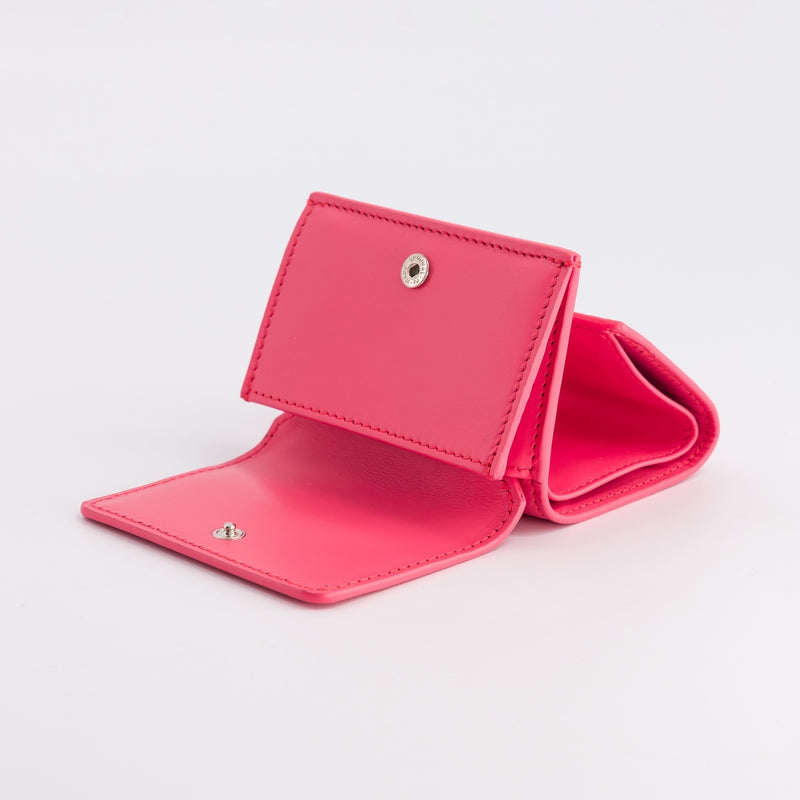 LEATHER MINI WALLET NEW FUXIA