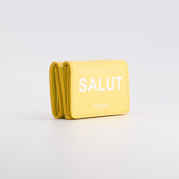 LEATHER MINI WALLET NEW YELLOW