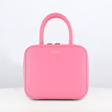 LEATHER HANDBAG PIGALLE SMALL GRAINED FUXIA