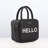 SAC À MAIN EN CUIR PIGALLE MINI NOIR HELLO