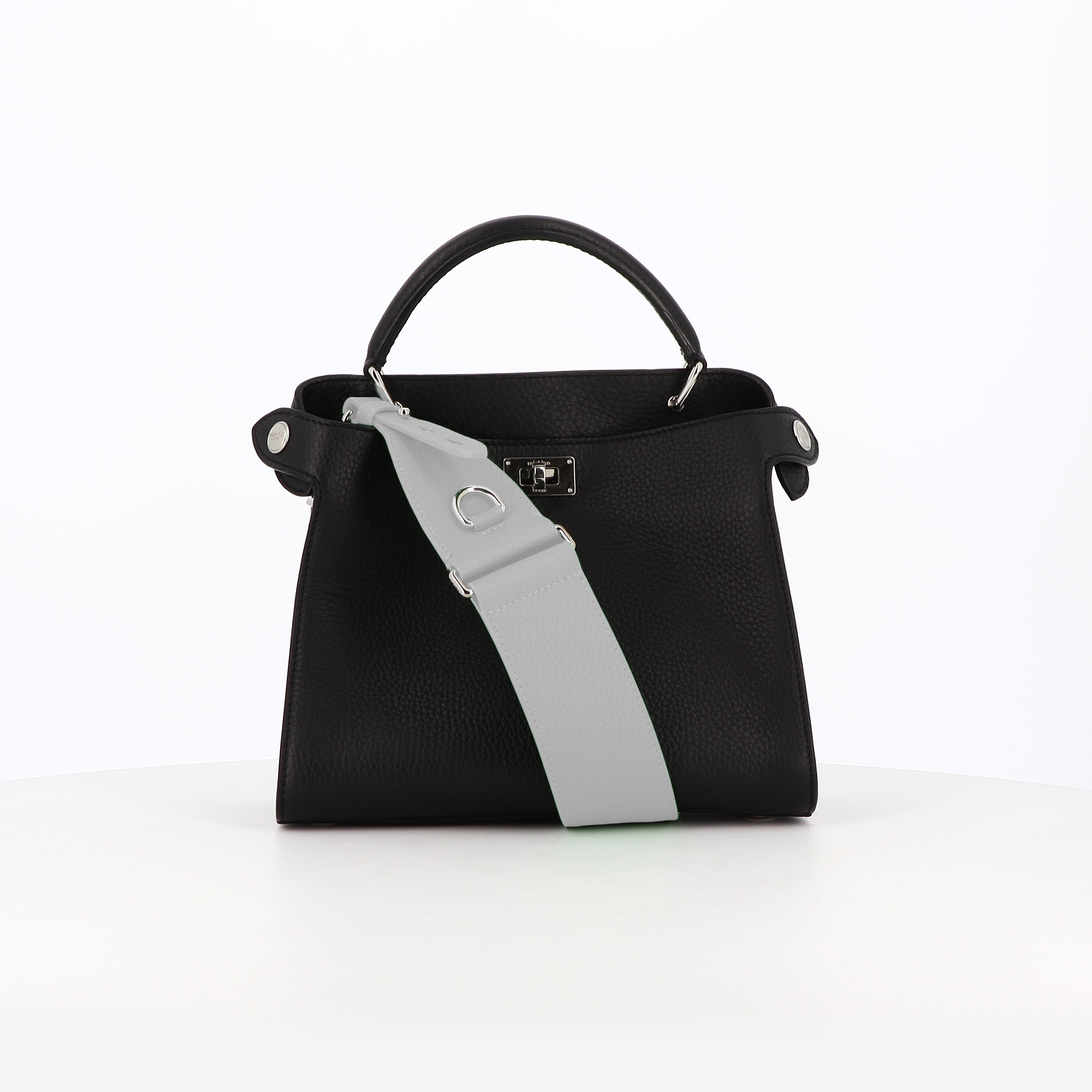 "Archive Event" LARGE BANDOULIÈRE DE SAC EN CUIR BLANC