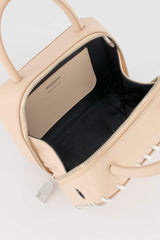 LEATHER HANDBAG PIGALLE MINI POUDRE PANA