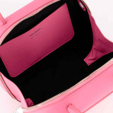 LEATHER HANDBAG PIGALLE SMALL GRAINED FUXIA