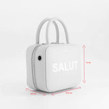 LEATHER HANDBAG PIGALLE MINI POUDRE PANA