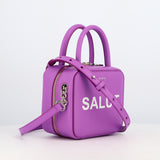 LEATHER HANDBAG PIGALLE MINI SALUT WISTERIA