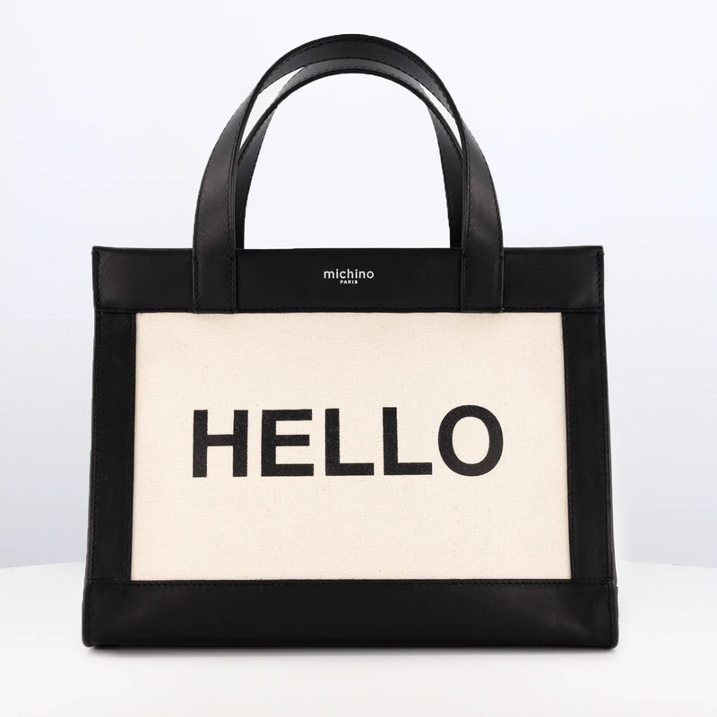 HANDBAG WEEKEND SMALL HELLO BLACK