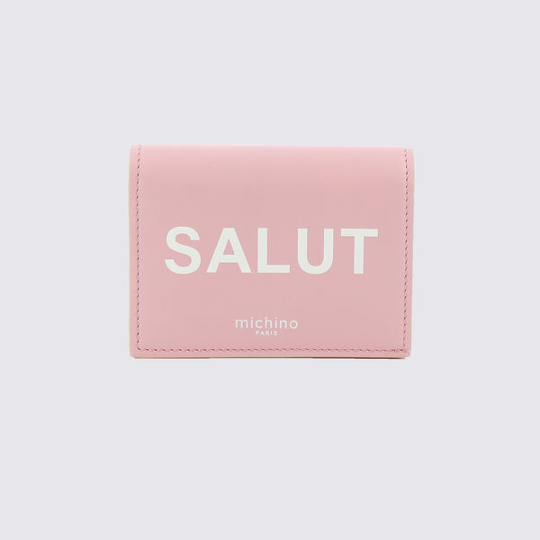 LEATHER BIFOLD WALLET SALUT LIGHT PINK