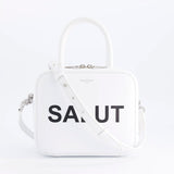 SAC À MAIN EN CUIR PIGALLE PETIT SALUT BLANC